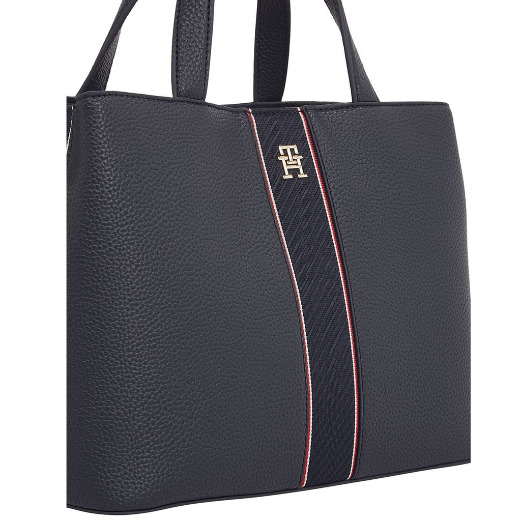 Tommy Hilfiger TH Monogram Satchel Navy
