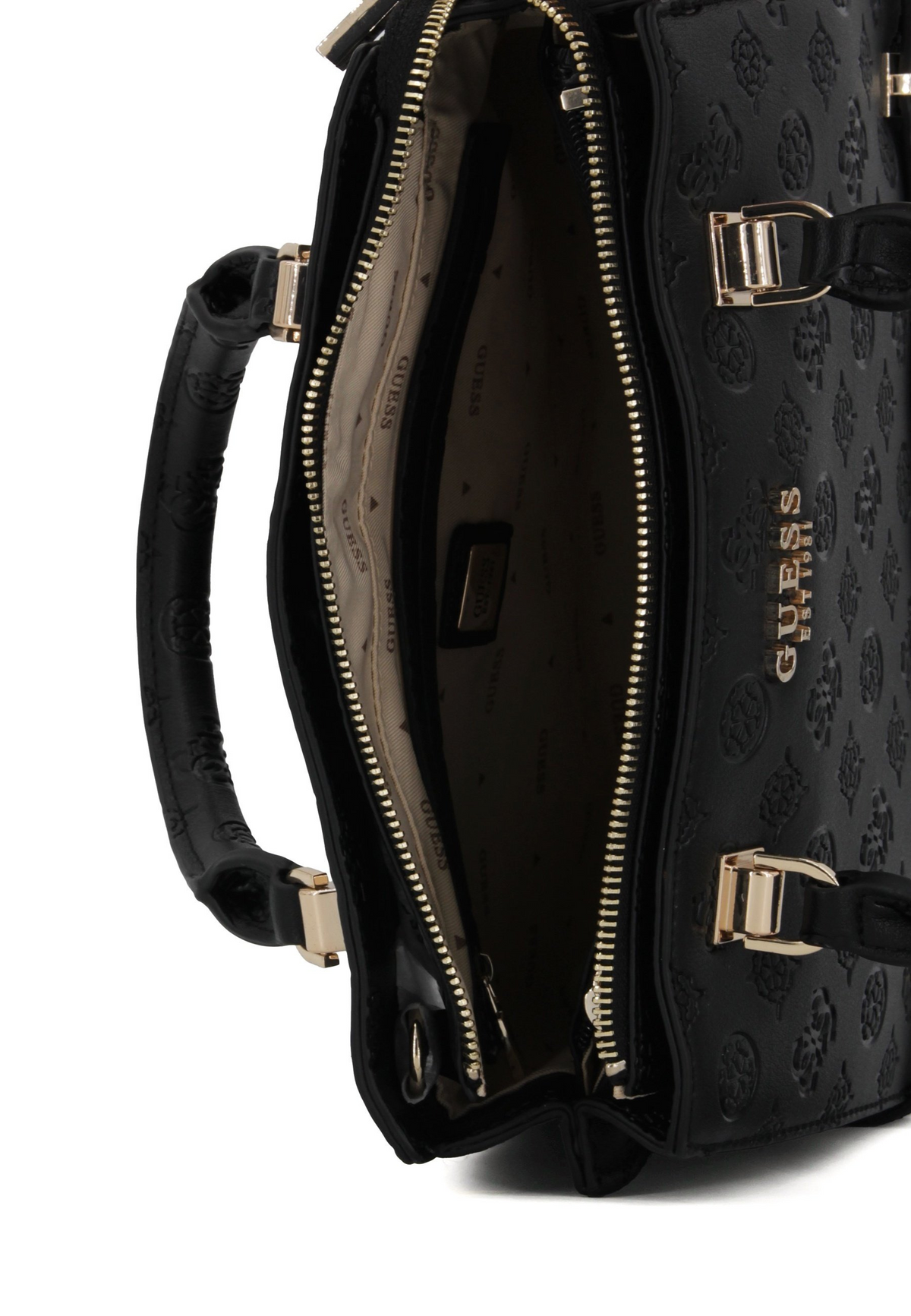 Guess Zarela Girlfriend Tote in Black Leather