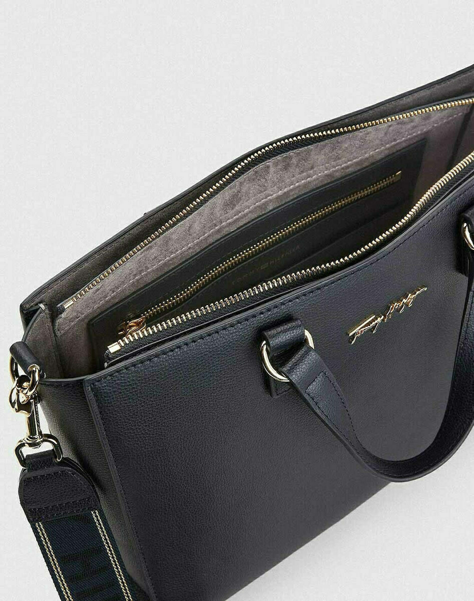 Tommy Hilfiger Joy Satchel Women's Bag Tote Hand Black