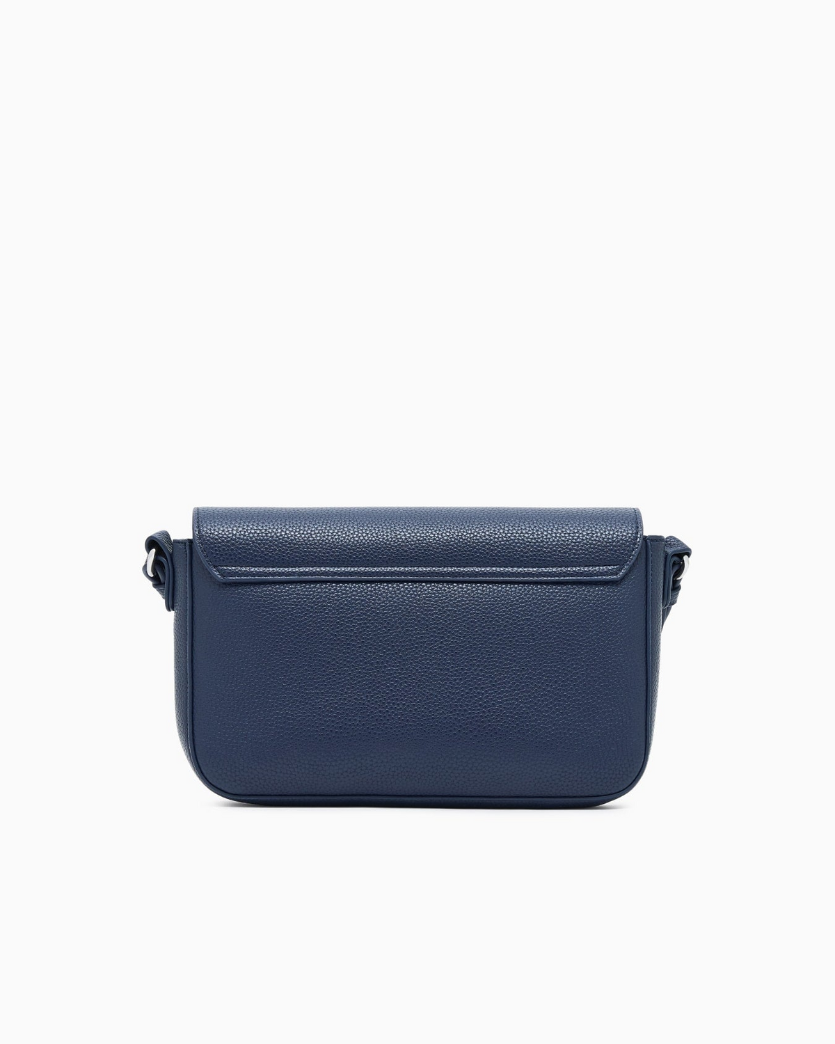 Armani Exchange Logo-Print Leather Crossbody Bag - Navy Blue