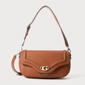 Guess DEA SHOULDER BAG - Cross body bag - Cognac