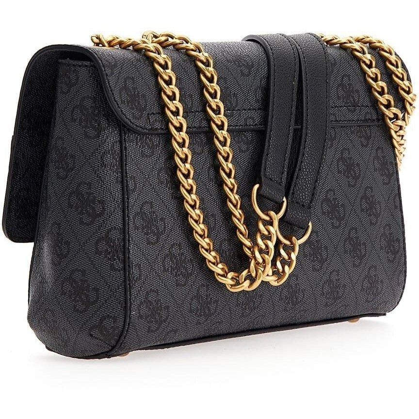GUESS Nell Logo Convertible Xbody Flap Black Logo/Coal