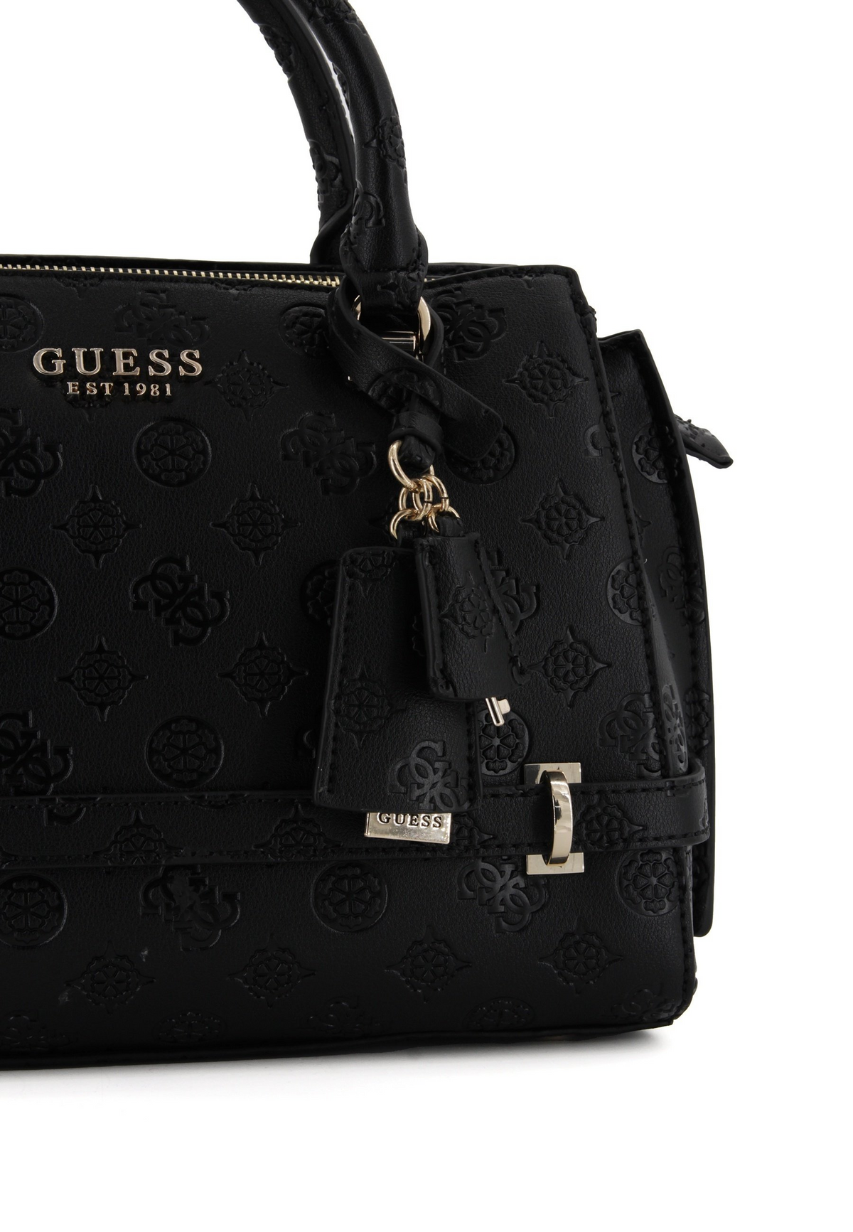 Guess Zarela Girlfriend Tote in Black Leather