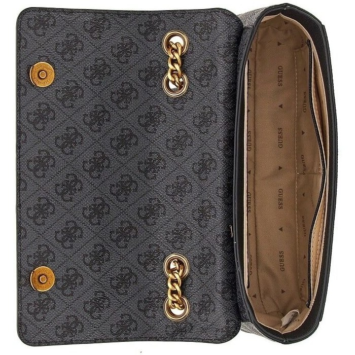 GUESS Nell Logo Convertible Xbody Flap Black Logo/Coal