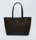 Tommy Hilfiger LATAM JACQUARD TOTE Bag Brn\Blk