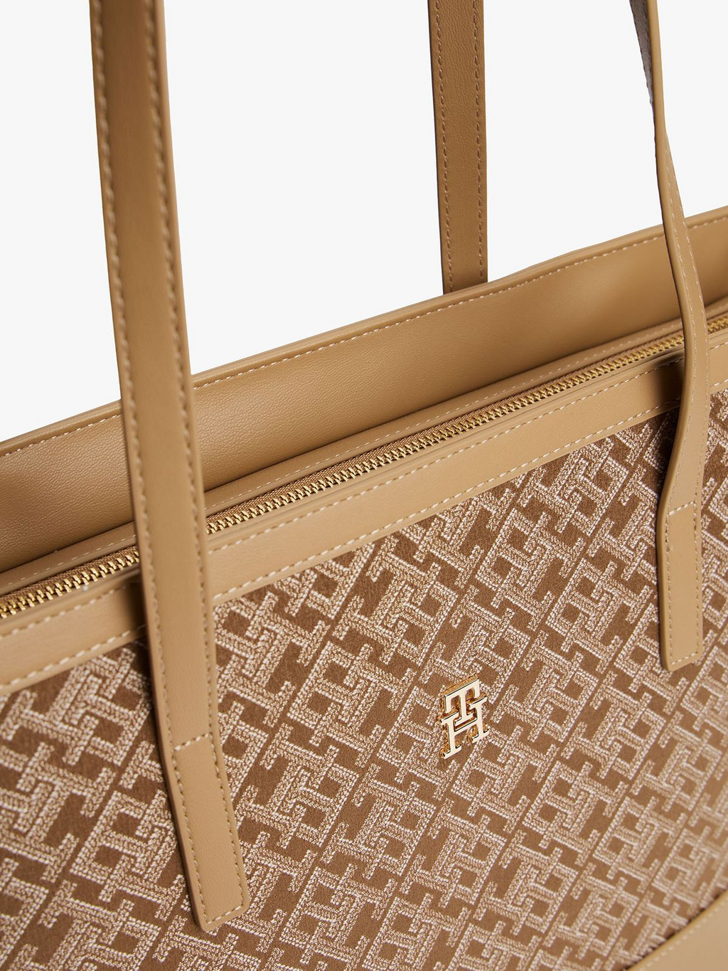 Tommy Hilfiger LATAM JACQUARD TOTE Bag Brown