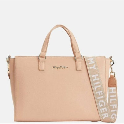 Tommy Hilfiger Joy Satchel Women's Bag Tote Hand Soft Cream
