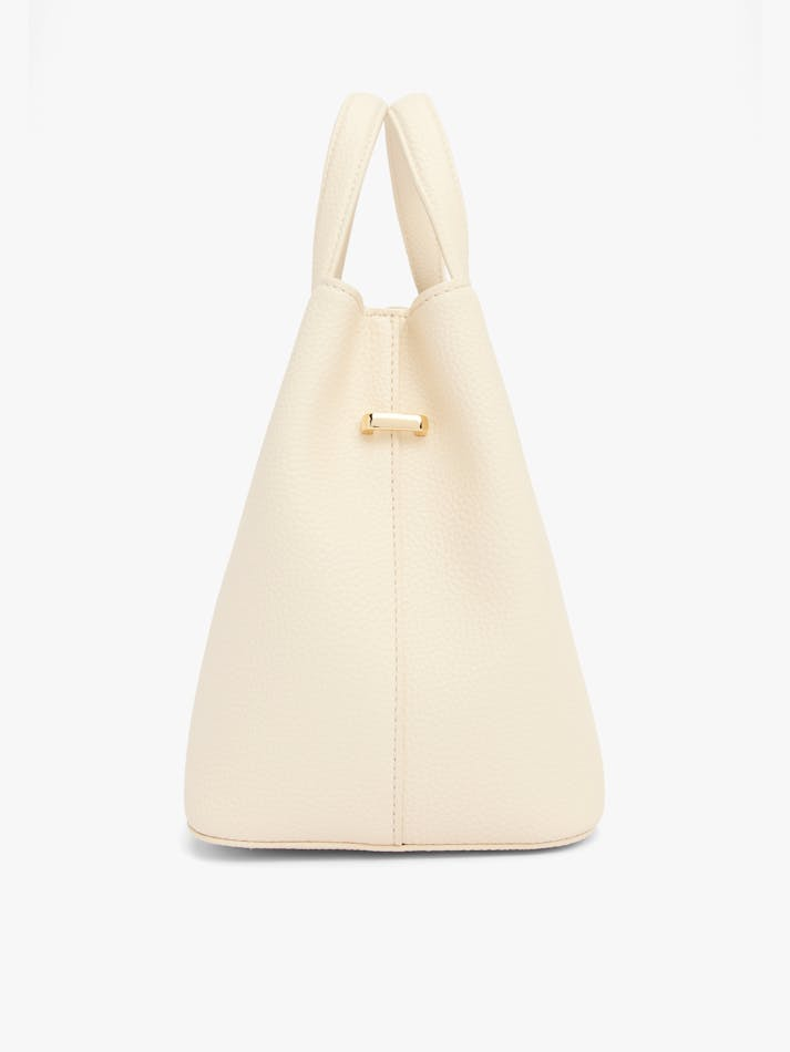 Tommy Hilfiger TH Monogram Satchel Soft Cream