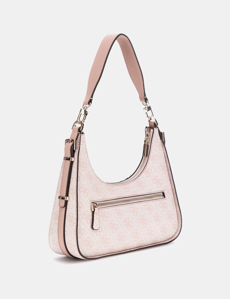 Guess Noreen 4G Logo Shoulder Bag Pink