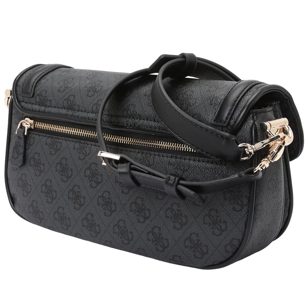 Guess DEA SHOULDER BAG - Cross body bag - Black Embossed