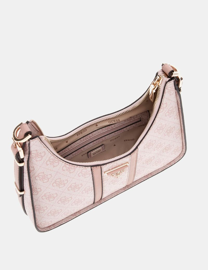 Guess Noreen 4G Logo Shoulder Bag Pink