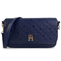 Tommy Hilfiger Navy Blue Monogram Embossed Women’s Crossbody Bag