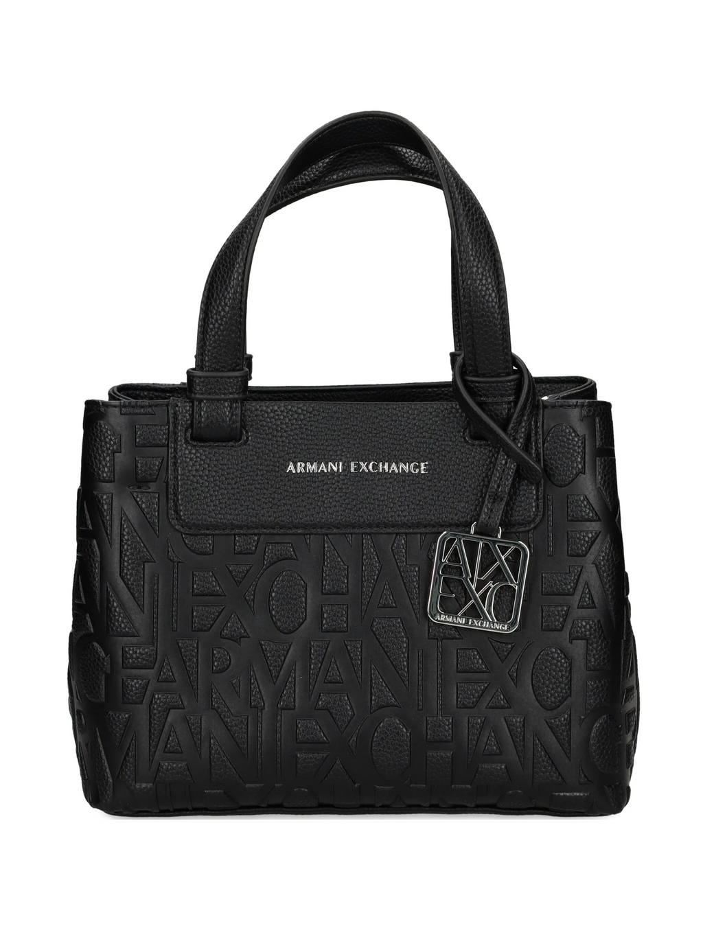 Armani Exchange Logo-Embossed Tote Bag Black