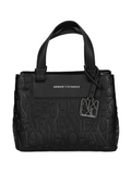 Armani Exchange Logo-Embossed Tote Bag Black