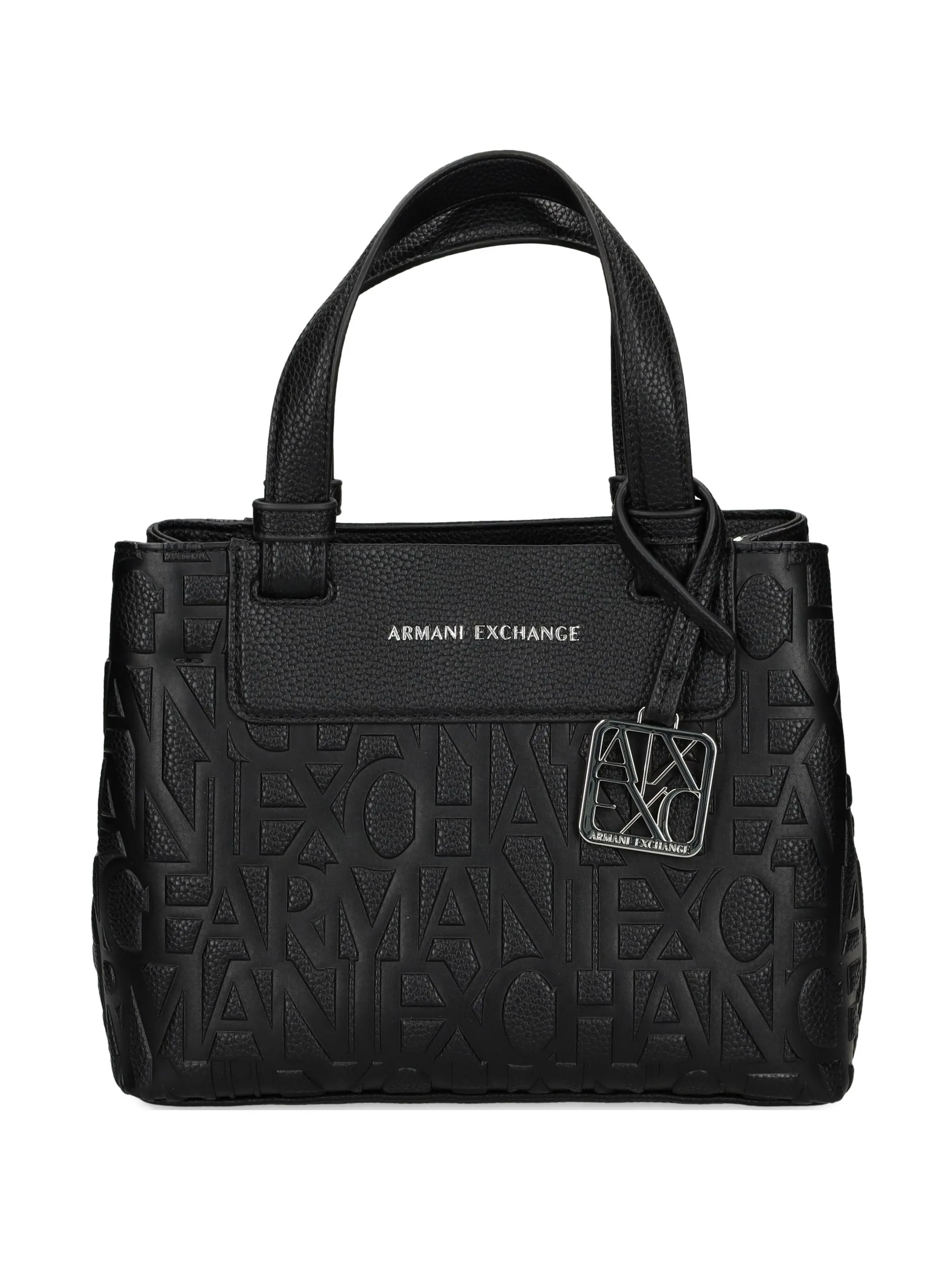 Armani Exchange Logo-Embossed Tote Bag Black