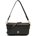 Tommy Hilfiger Black Monogram Embossed Women’s Crossbody Bag