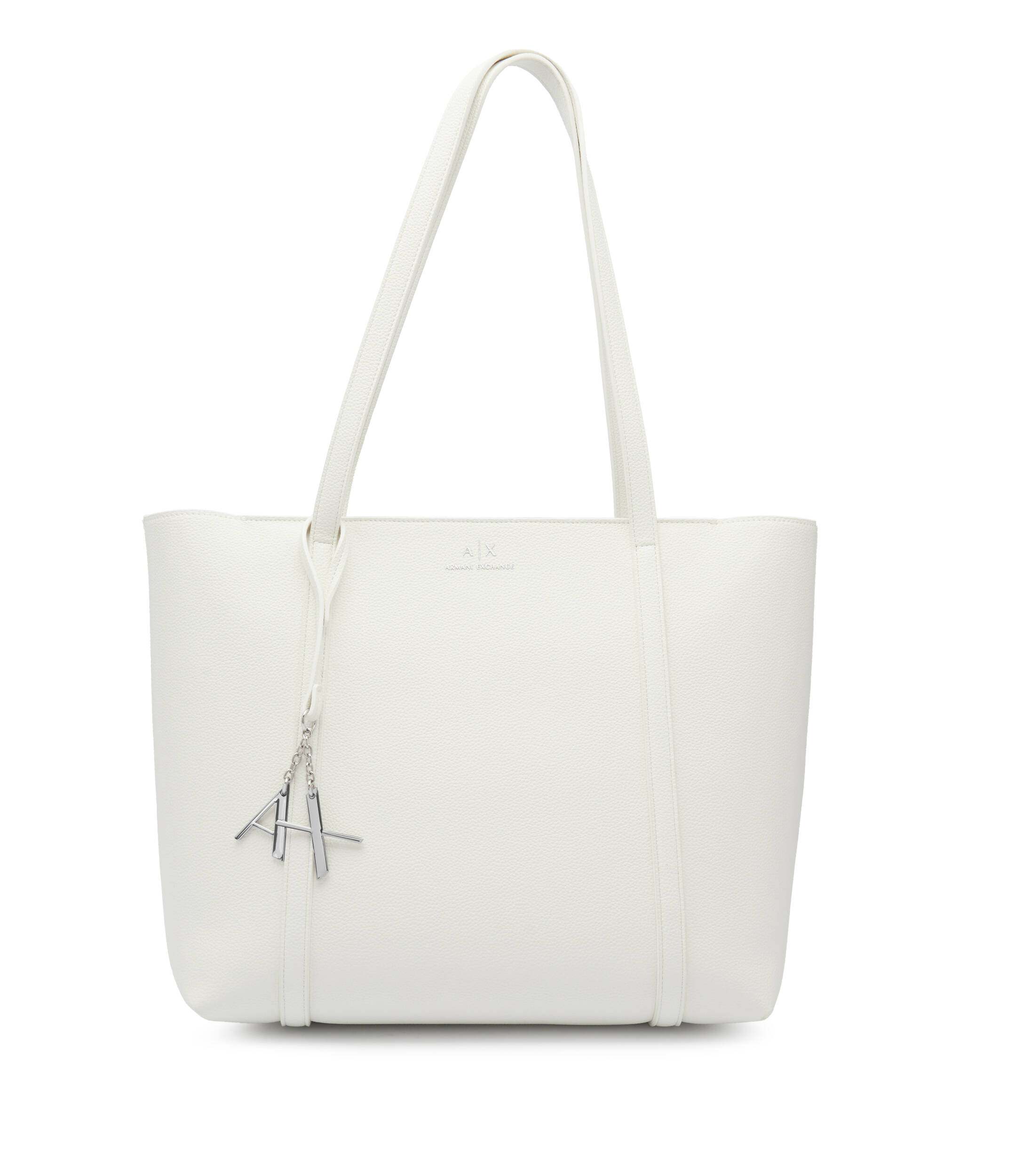 ARMANI EXCHANGE Shopper Tote Bag White