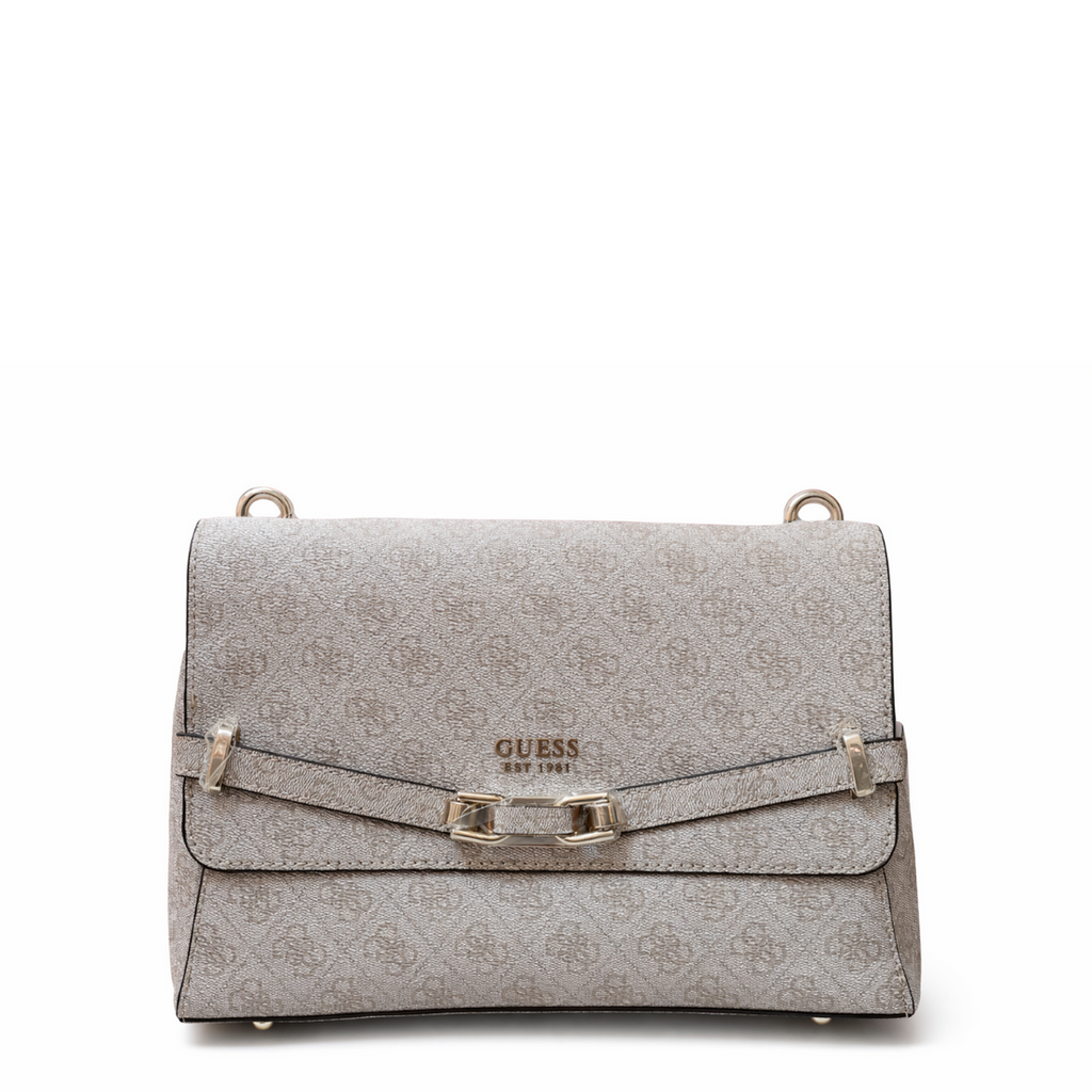 Guess Silvye Flap Shoulder Bag Biege