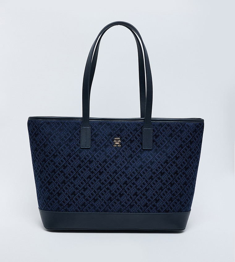 Tommy Hilfiger LATAM JACQUARD TOTE Bag Navy