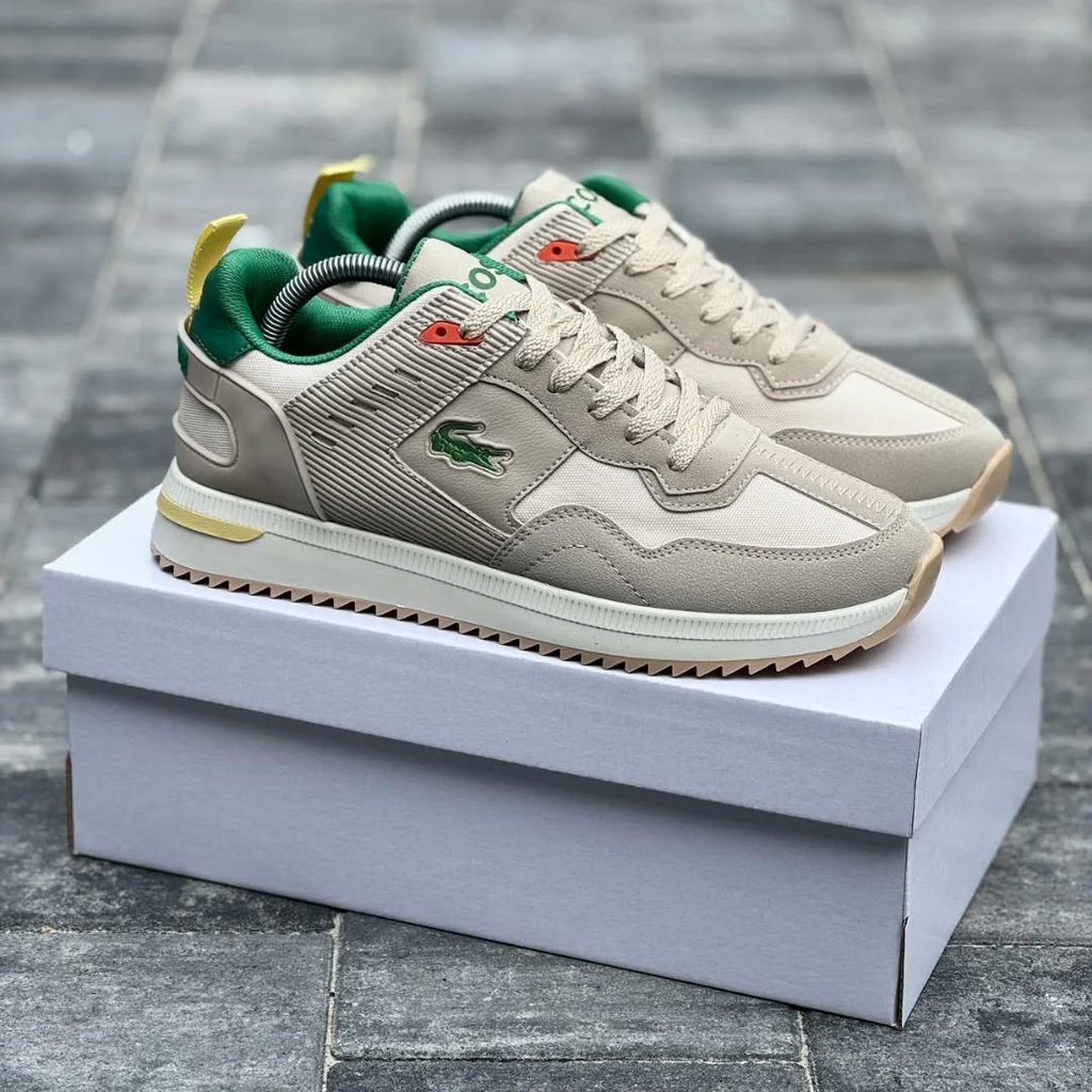 Men's Lacoste mid-season Sports Sneakers Beige