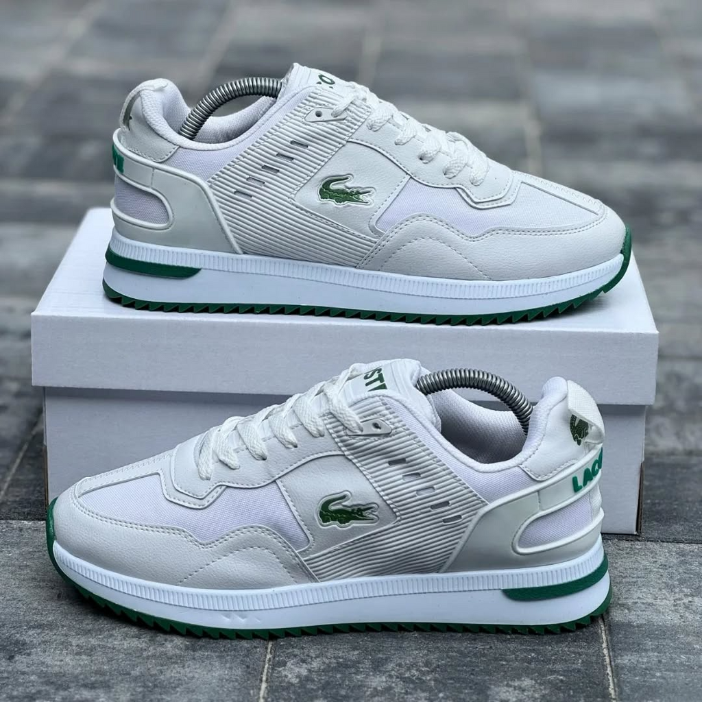 Men's Lacoste mid-season Sports Sneakers WHT\Green