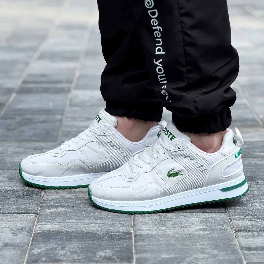 Men's Lacoste mid-season Sports Sneakers WHT\Green
