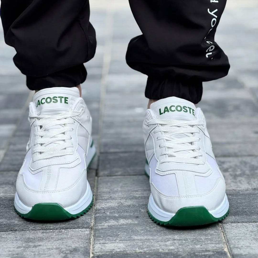 Men's Lacoste mid-season Sports Sneakers WHT\Green
