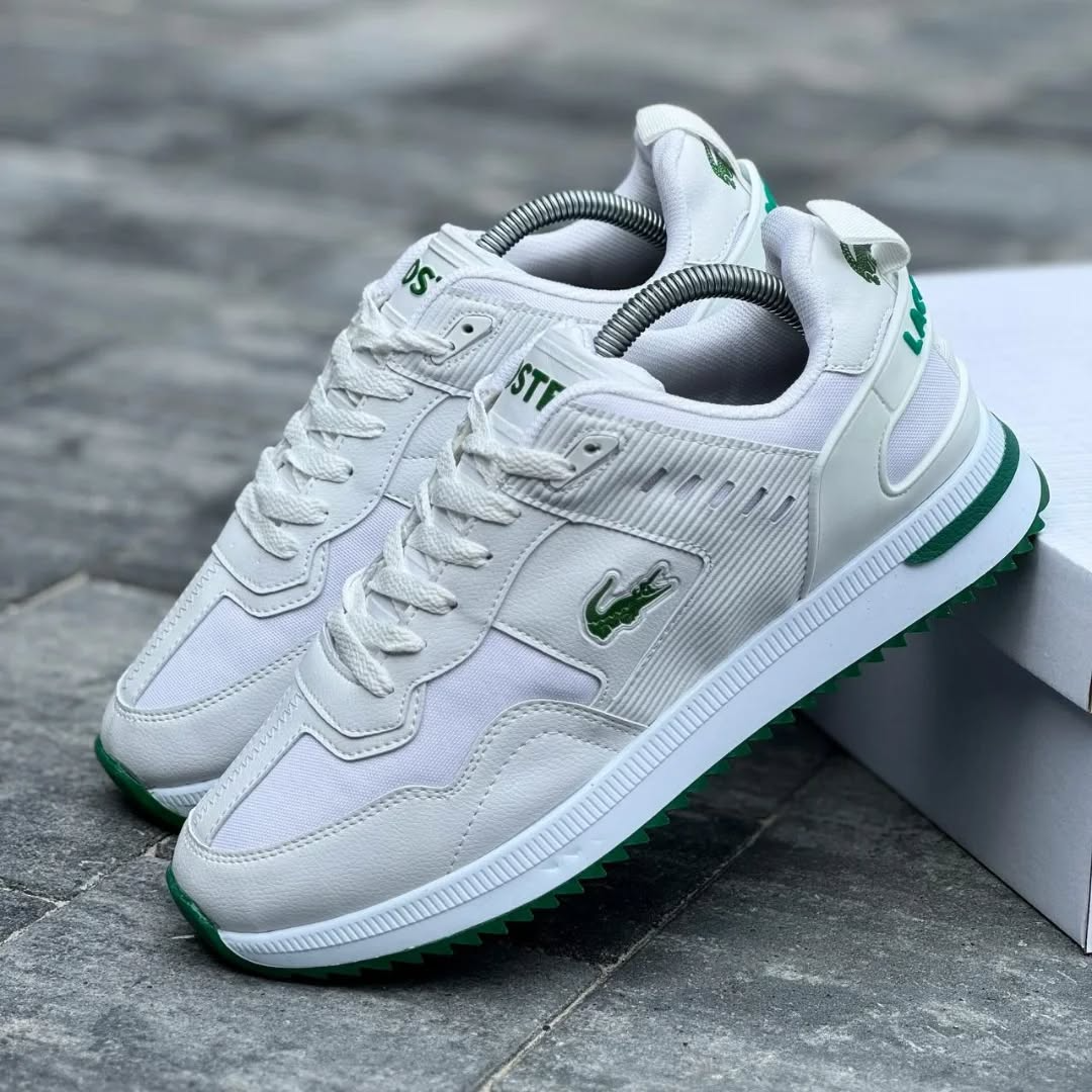 Men's Lacoste mid-season Sports Sneakers WHT\Green