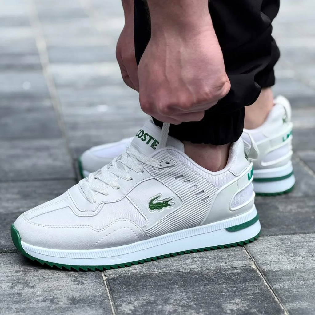 Men's Lacoste mid-season Sports Sneakers WHT\Green