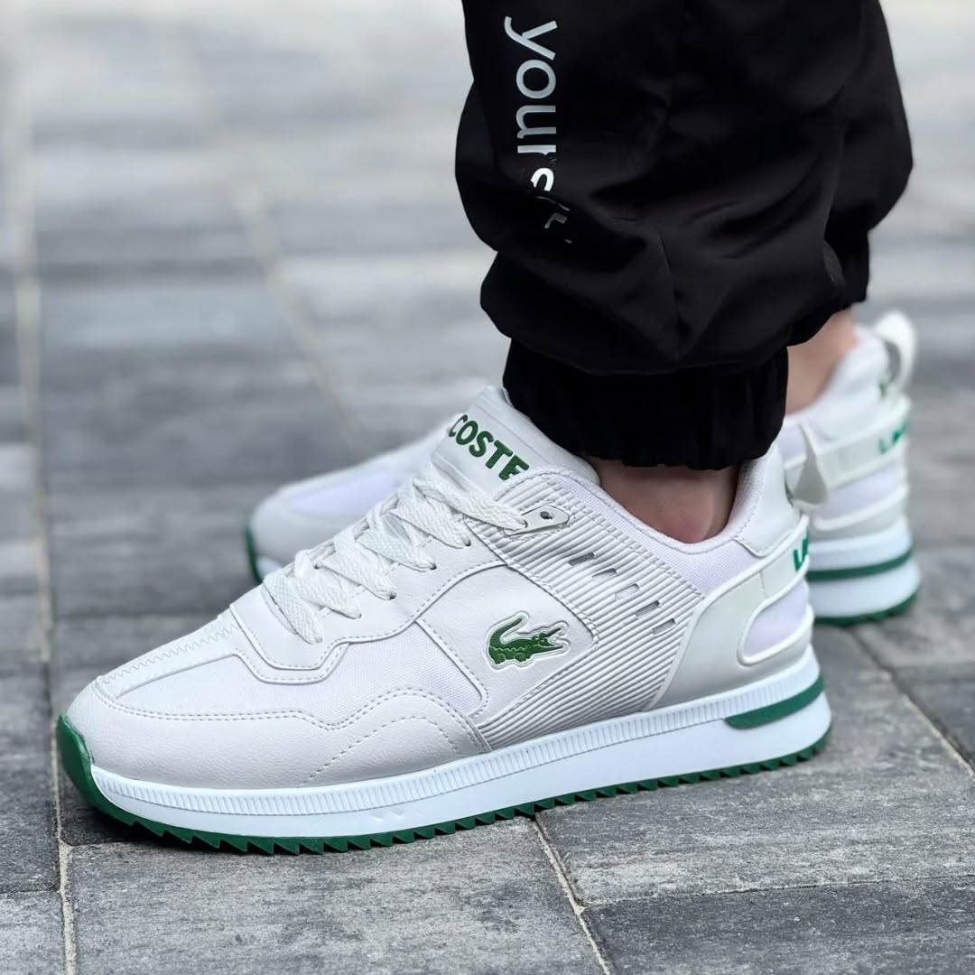 Men's Lacoste mid-season Sports Sneakers WHT\Green