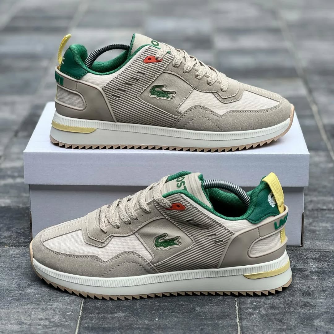 Men's Lacoste mid-season Sports Sneakers Beige