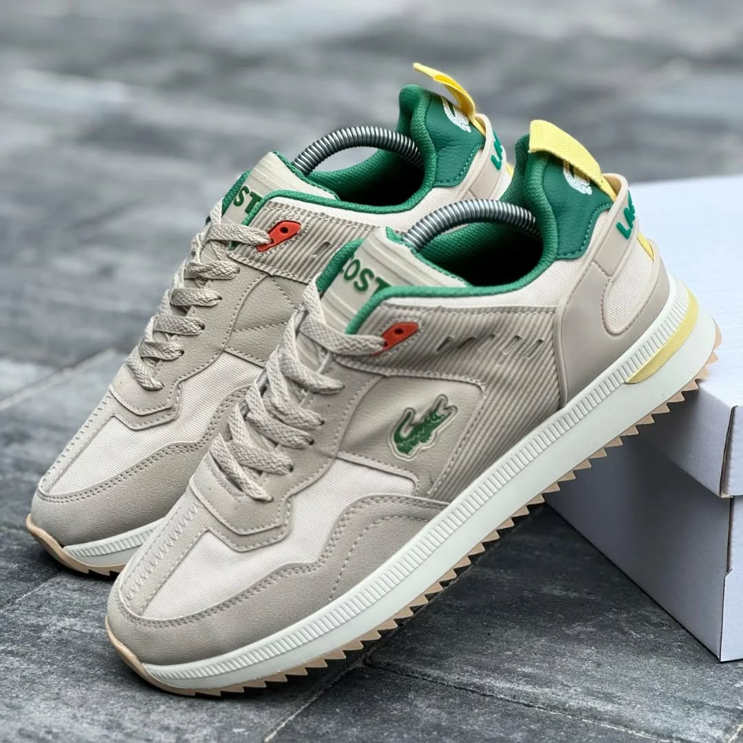 Men's Lacoste mid-season Sports Sneakers Beige