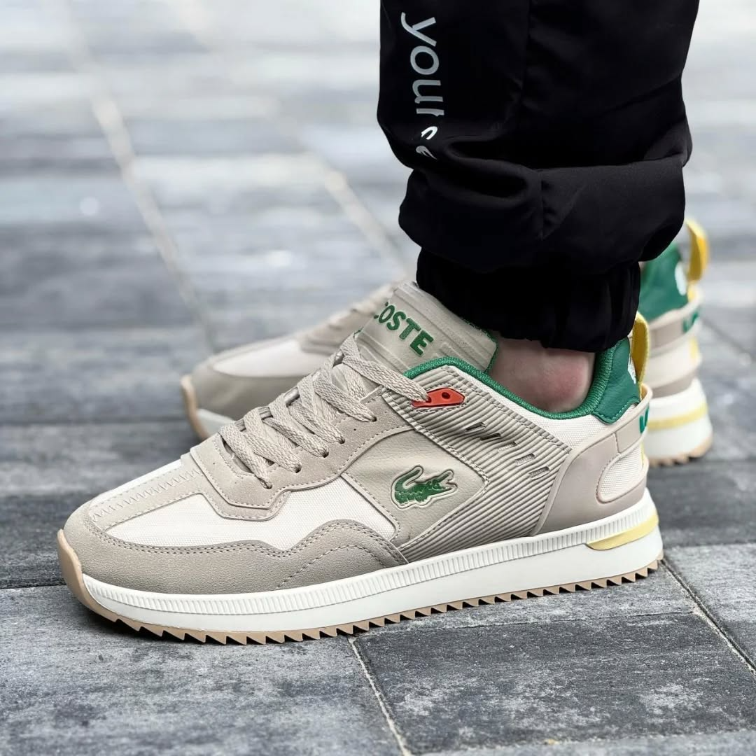 Men's Lacoste mid-season Sports Sneakers Beige