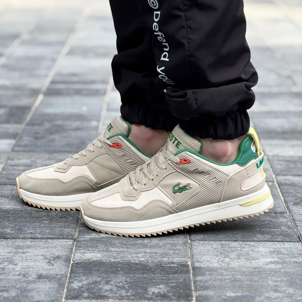 Men's Lacoste mid-season Sports Sneakers Beige