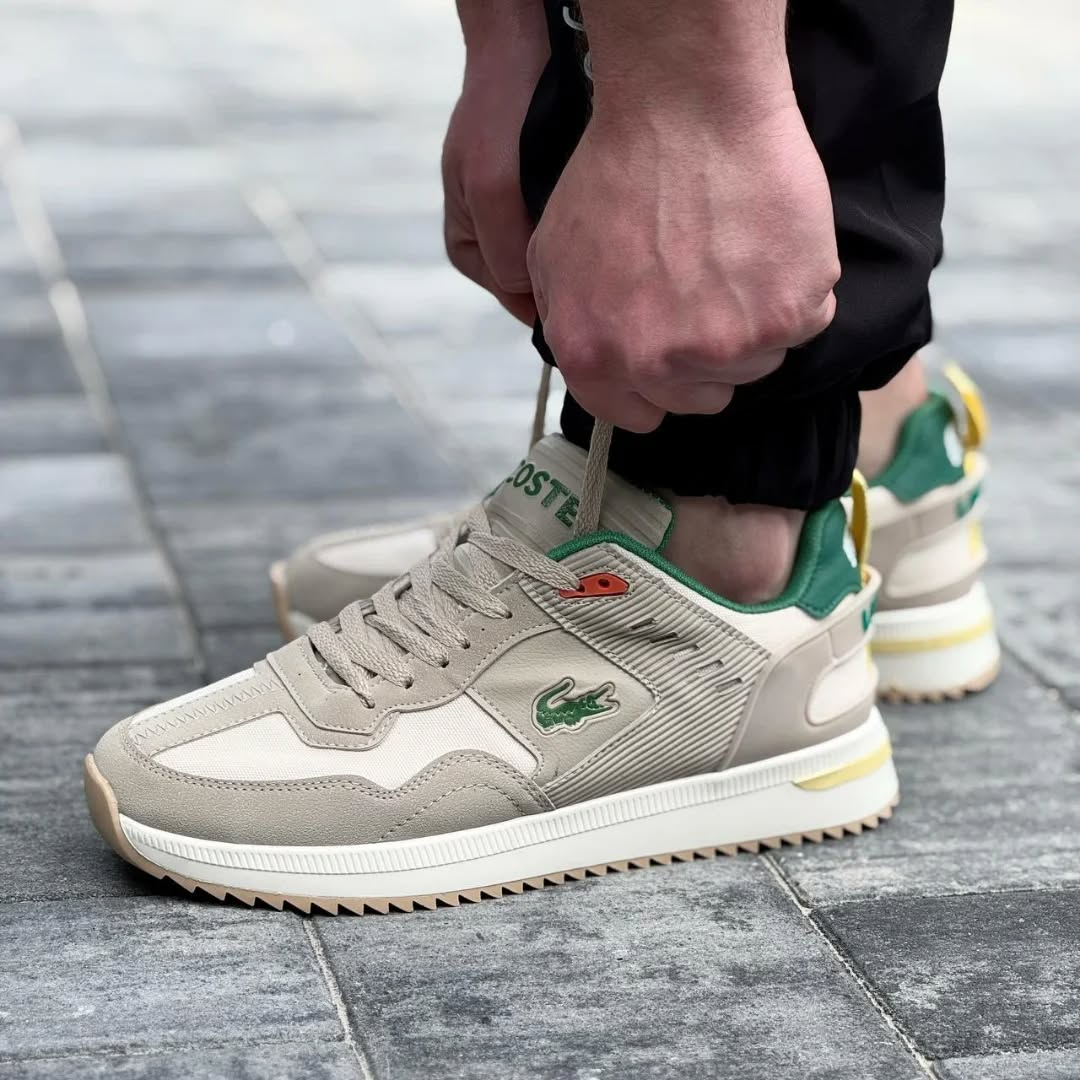 Men's Lacoste mid-season Sports Sneakers Beige