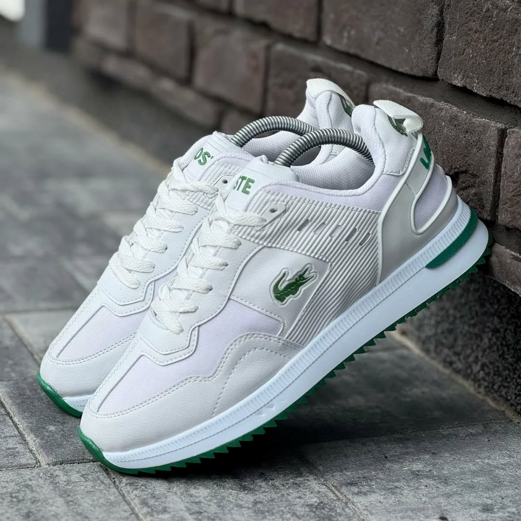 Men's Lacoste mid-season Sports Sneakers WHT\Green