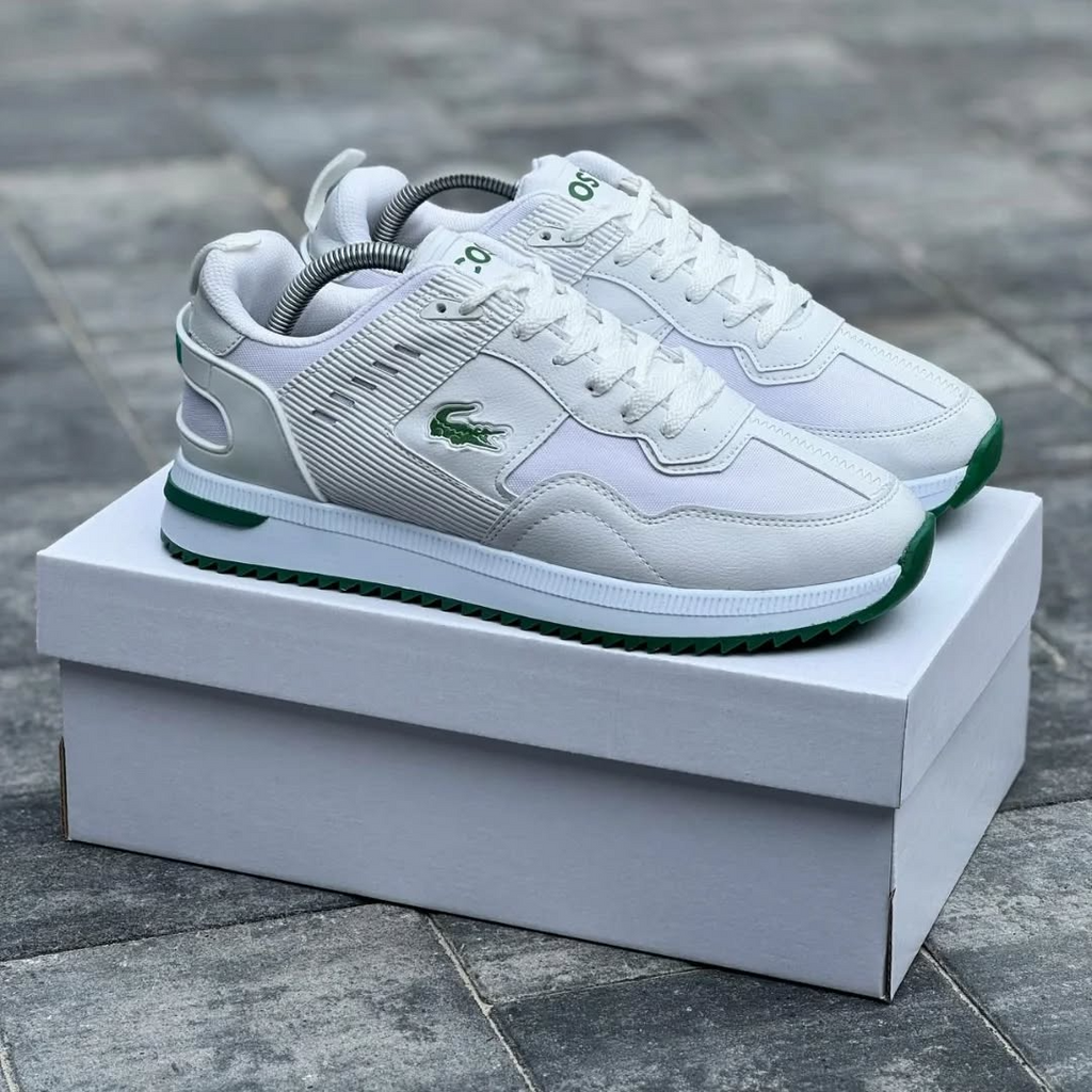 Men's Lacoste mid-season Sports Sneakers WHT\Green