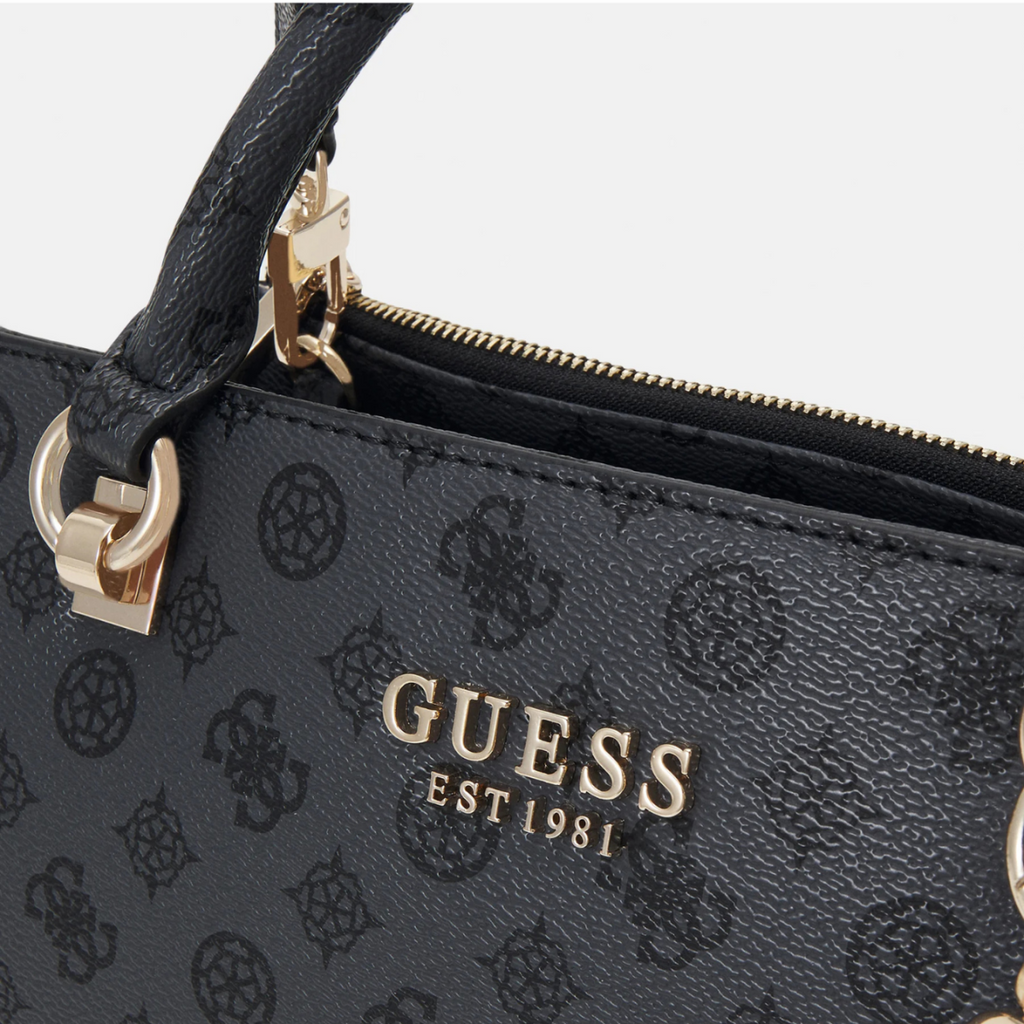 GUESS Evelune Girlfriend Satchel Bag Size Big - GRY-GB110
