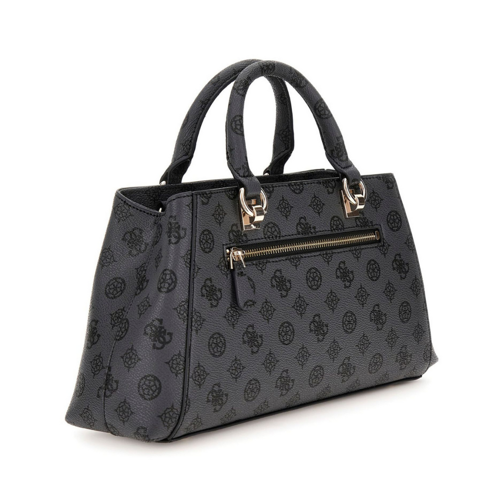 GUESS Evelune Girlfriend Satchel Bag Size Big - GRY-GB110