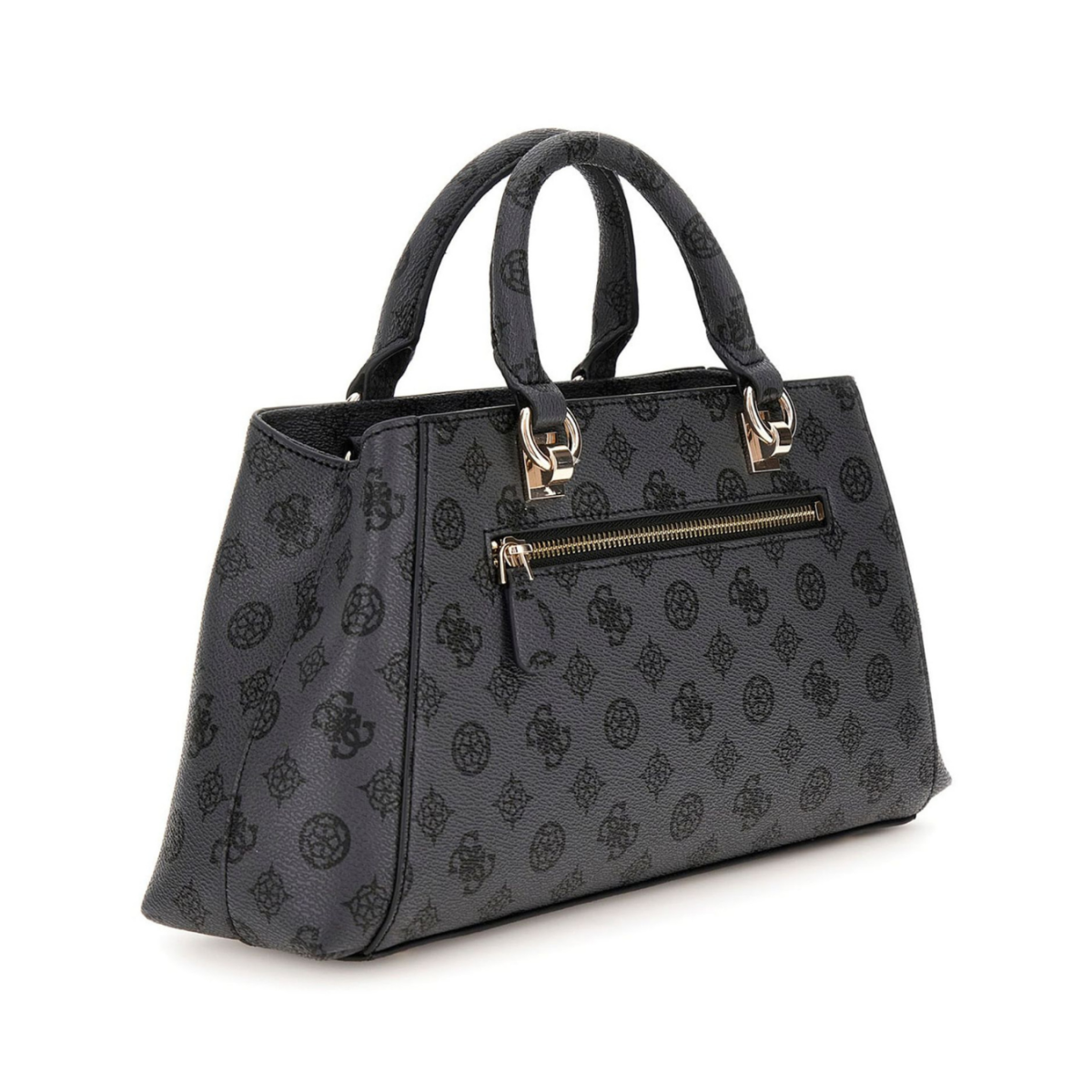 GUESS Evelune Girlfriend Satchel Bag Size Big - GRY-GB110