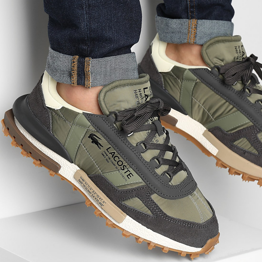 Lacoste ELITE ACTIVE - Trainers - khaki/dark green