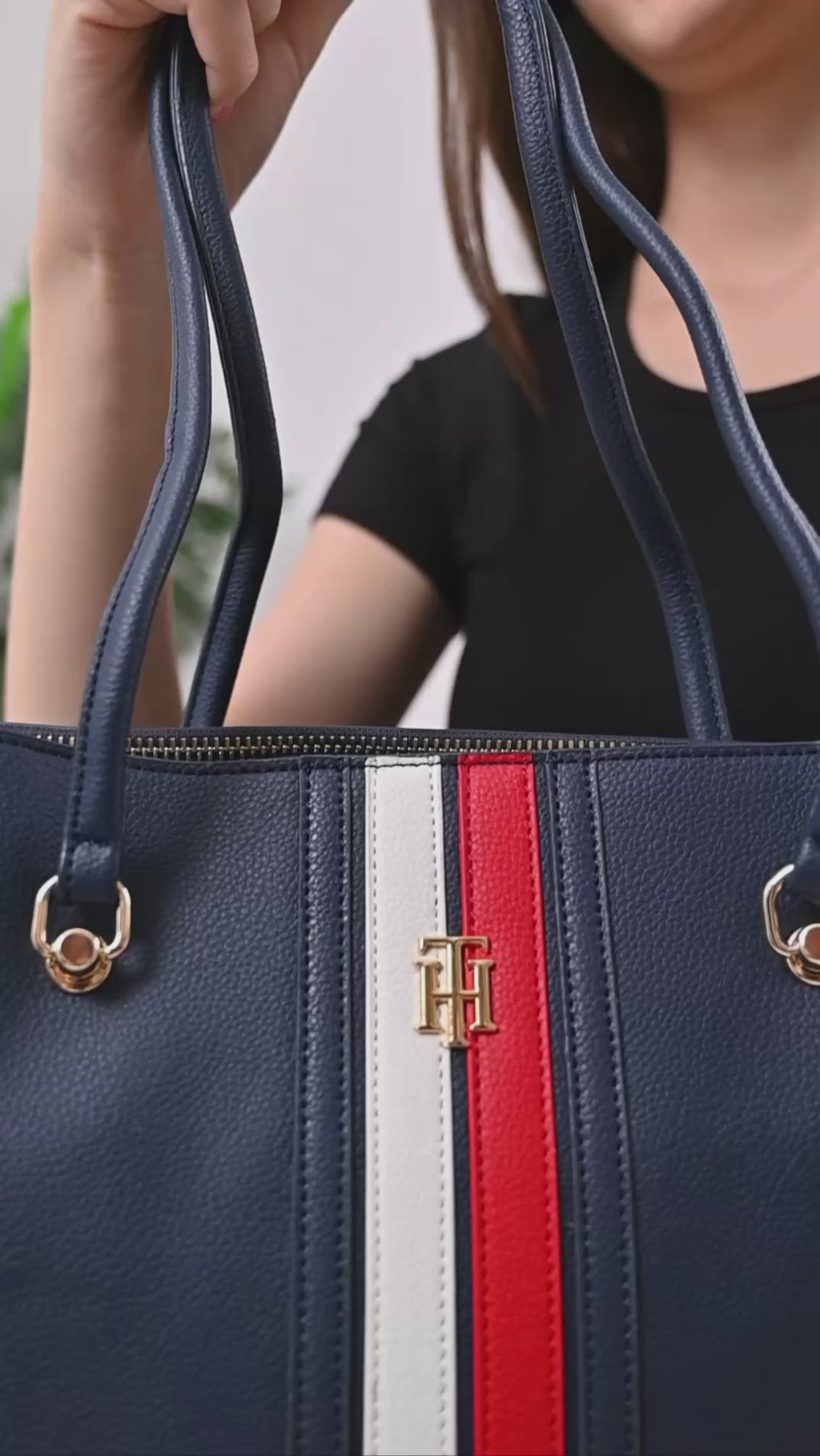 Tommy Hilfiger Element Corp Womens Workbag Space Navy