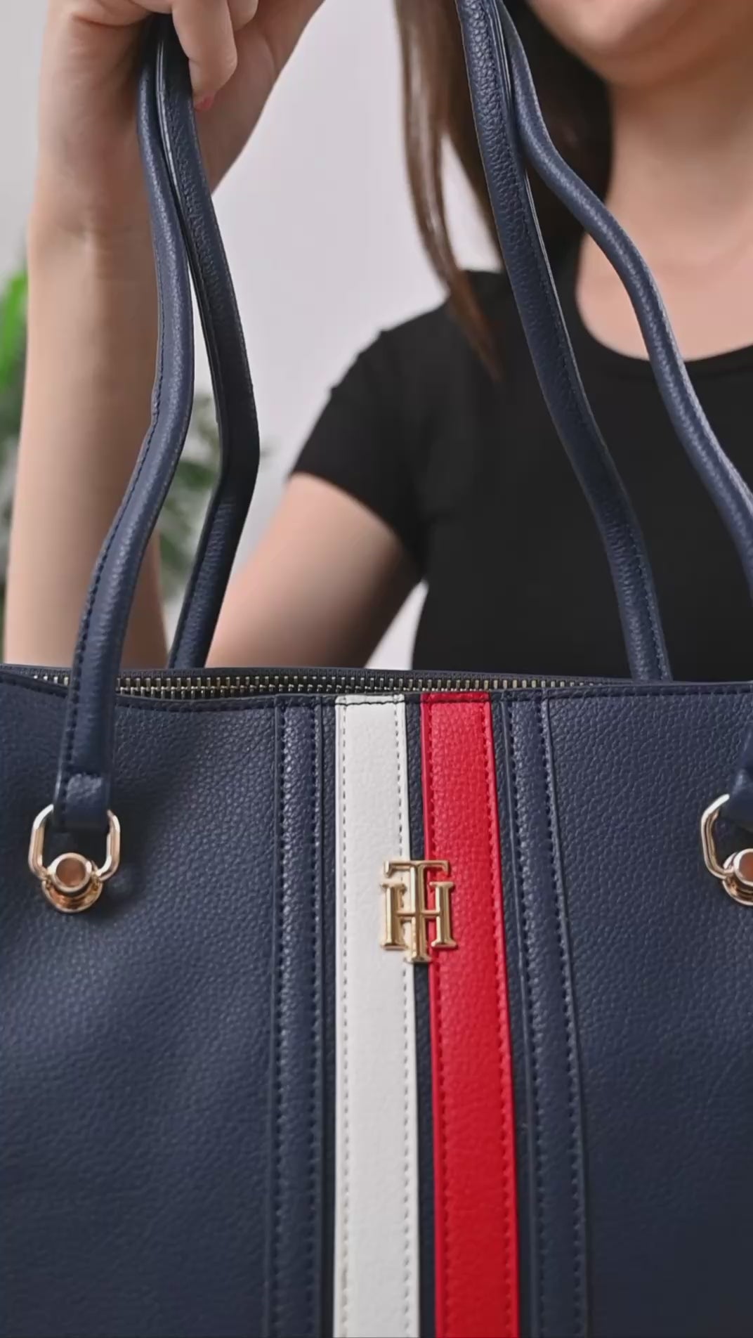 Tommy Hilfiger Element Corp Womens Workbag Space Navy