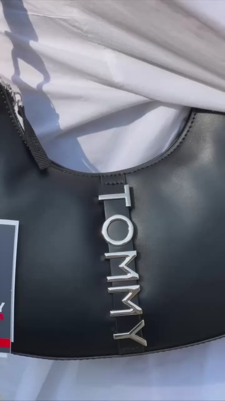 Tommy Jeans CITY BOLD SHOULDER - Handbag - Black