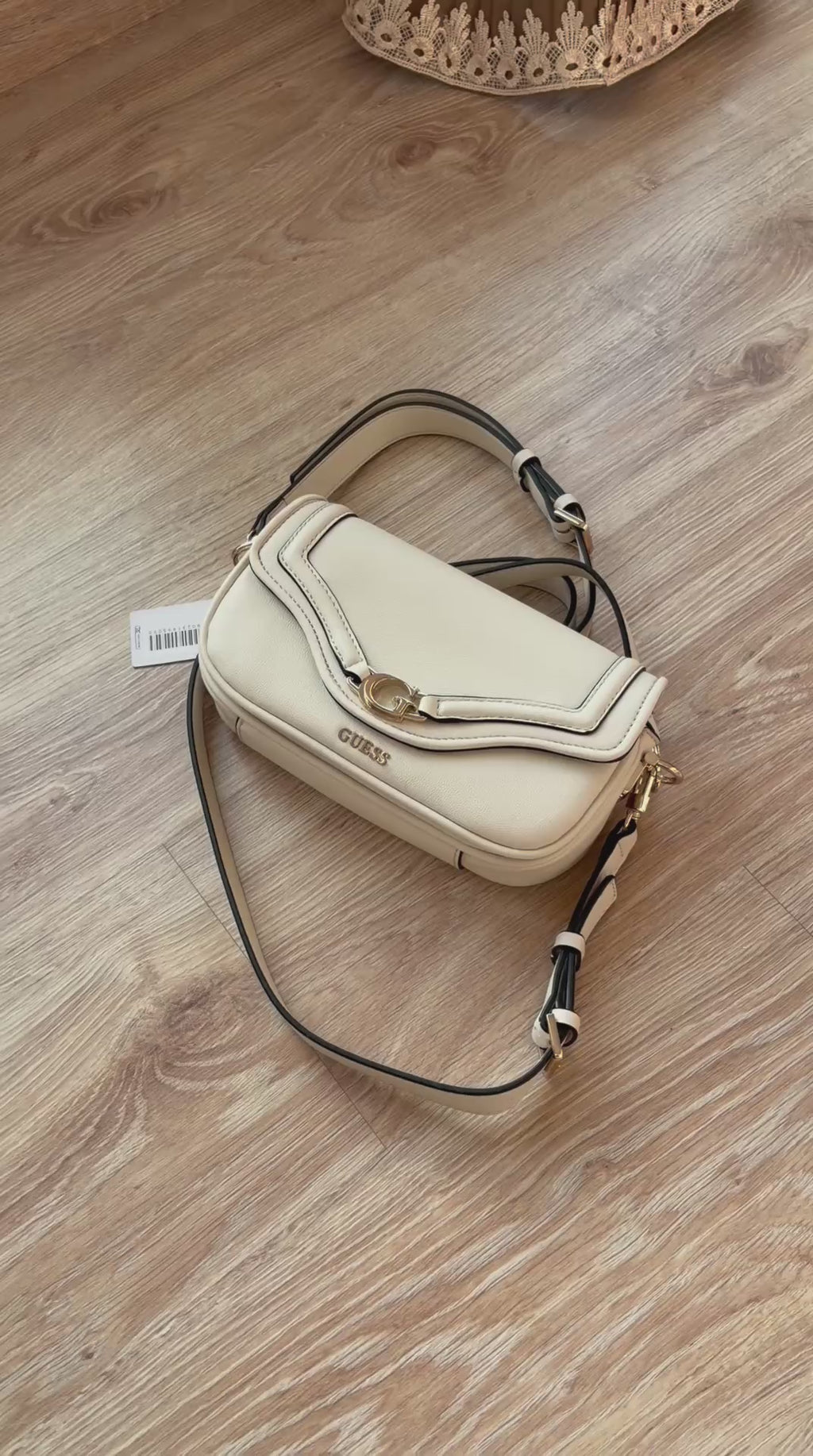 Guess DEA SHOULDER BAG - Cross body bag - Off White