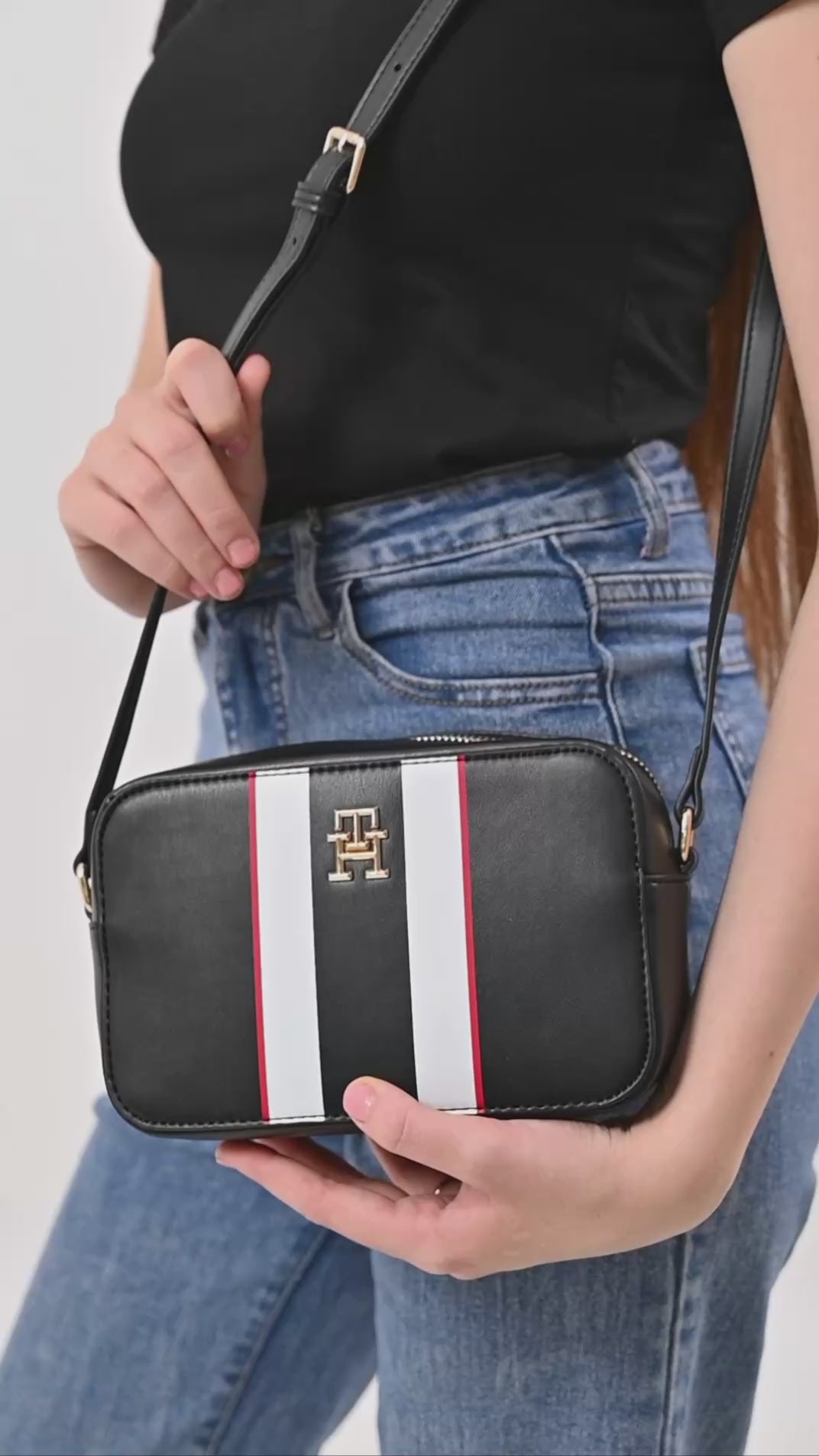 Tommy Hilfiger Signature Stripe Crossbody Bag