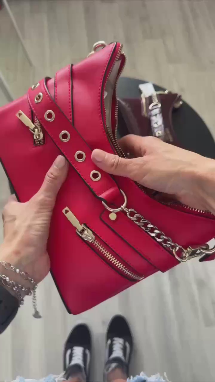 Guess Red Trissa Shoulder Bag
