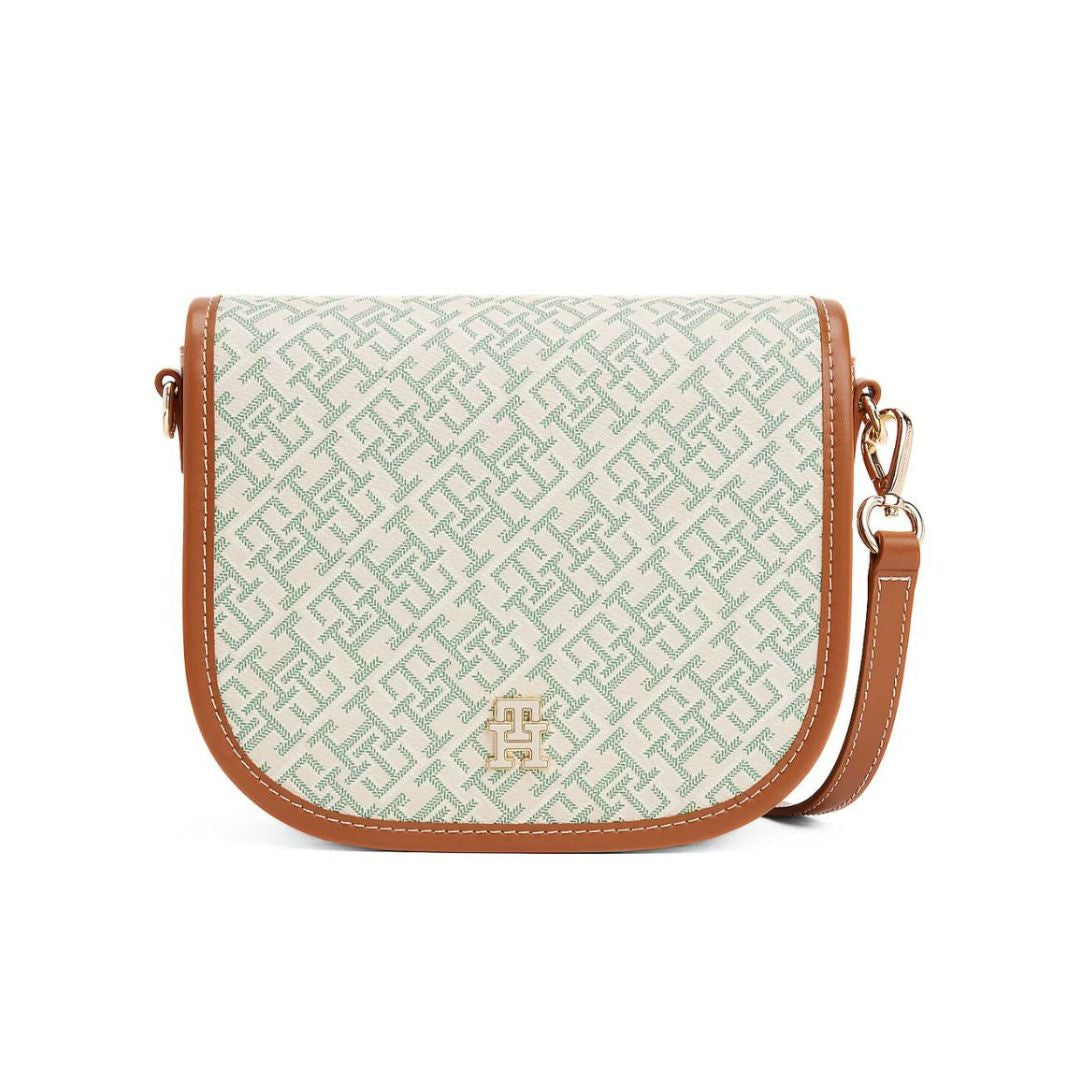 Tommy Hilfiger TH Monoplay Crossbody Saddle Bag\Grn -TB59