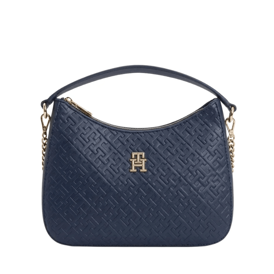 TOMMY HILFIGER TH Textured Shoulder Bag Blue TB308